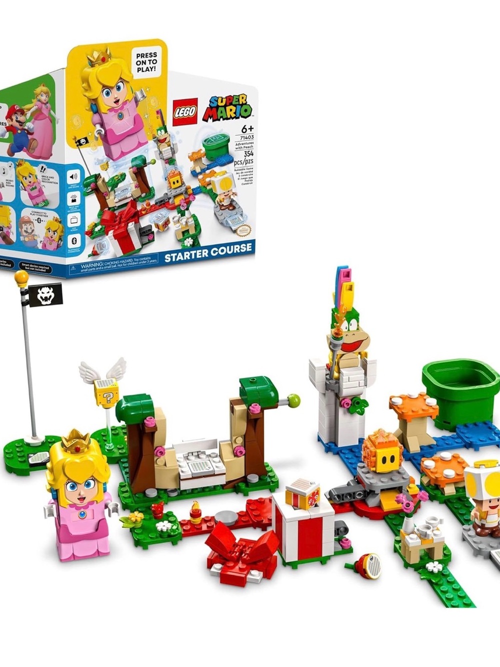 Lego Super Mario Peach Starter Course - Pink, Green, Red